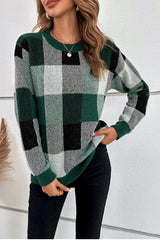 Eline™ | Pull léger à maille à carreaux