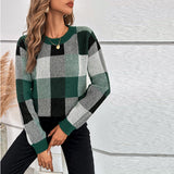 Eline™ | Pull léger à maille à carreaux