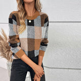 Eline™ | Pull léger à maille à carreaux