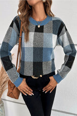 Eline™ | Pull léger à maille à carreaux