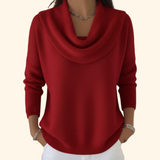 Victoire™ | Pull Doux à Col Bénitier Vert