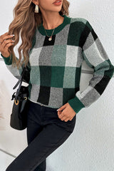 Eline™ | Pull léger à maille à carreaux