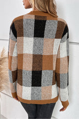 Eline™ | Pull léger à maille à carreaux