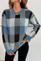 Eline™ | Pull léger à maille à carreaux