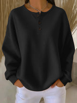 Adèle™ | Sweatshirt à Col Élégant