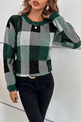 Eline™ | Pull léger à maille à carreaux